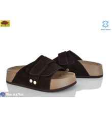 Шлепки жіночі на літо (8 пар р.36-41) коричневий  "Mei De Li"