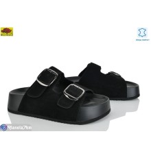 Шлепки жіночі на літо (8 пар р.36-41) чорний  "Mei De Li"