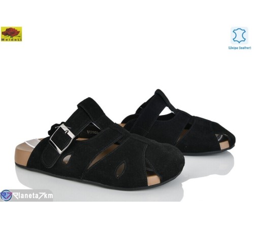 Шлепки жіночі на літо (8 пар р.36-41) чорний  "Mei De Li"