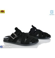 Шлепки жіночі на літо (8 пар р.36-41) чорний  "Mei De Li"