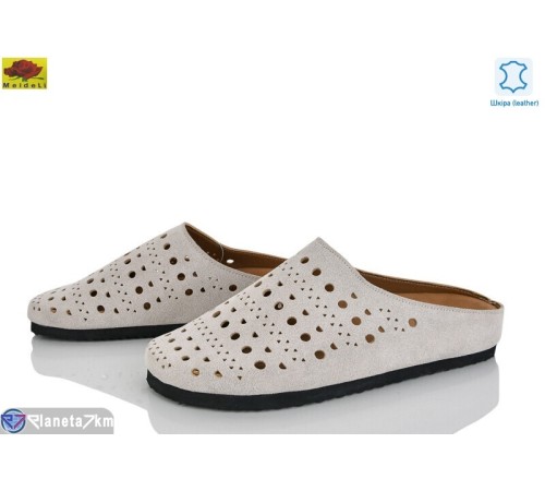 Шлепки жіночі на літо (8 пар р.36-41) бежевий  "Mei De Li"