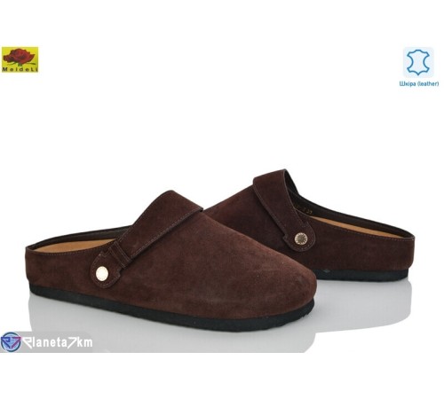 Шлепки жіночі на літо (8 пар р.36-41) коричневий  "Mei De Li"