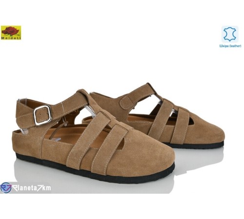 Босоніжки жіночі на літо (8 пар р.36-41) коричневий  "Mei De Li"