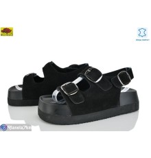 Босоніжки жіночі на літо (8 пар р.36-41) чорний  "Mei De Li"