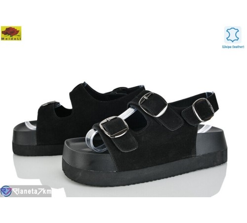 Босоніжки жіночі на літо (8 пар р.36-41) чорний  "Mei De Li"