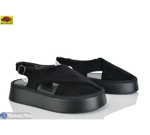 Босоніжки жіночі на літо (8 пар р.36-40) чорний  "Mei De Li"