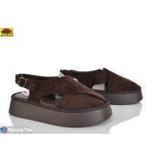 Босоніжки жіночі на літо (8 пар р.36-40) коричневий  "Mei De Li"