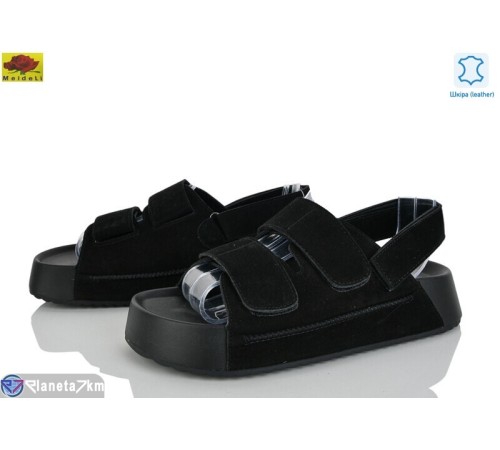 Босоніжки жіночі на літо (8 пар р.36-41) чорний  "Mei De Li"