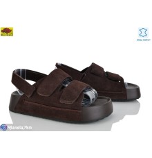 Босоніжки жіночі на літо (8 пар р.36-41) коричневий  "Mei De Li"