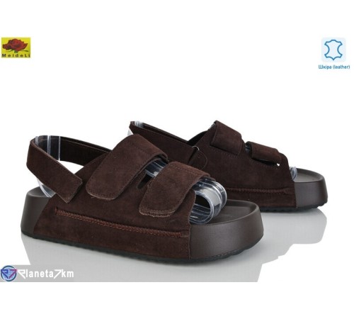 Босоніжки жіночі на літо (8 пар р.36-41) коричневий  "Mei De Li"