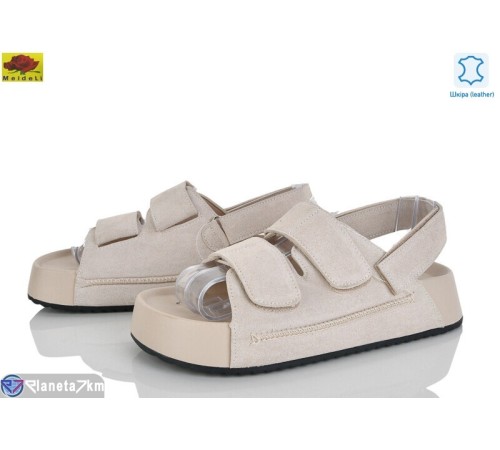 Босоніжки жіночі на літо (8 пар р.36-41) бежевий  "Mei De Li"