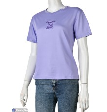 Футболка жіноча на літо (8 шт. р.сетка M-2XL) фіолетовий  "Mirella"