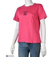 Футболка жіноча на літо (8 шт. р.сетка M-2XL) рожевий  "Mirella"