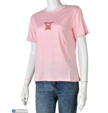 Футболка жіноча на літо (8 шт. р.сетка M-2XL) рожевий  "Mirella"