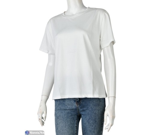 Футболка жіноча на літо (8 шт. р.сетка M-2XL) білий  "Mirella"