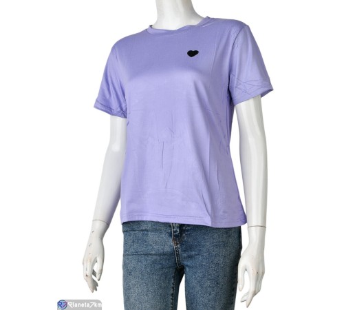 Футболка жіноча на літо (8 шт. р.сетка M-2XL) фіолетовий  "Mirella"