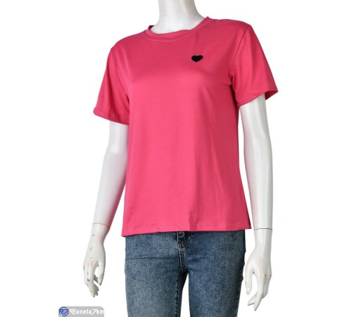 Футболка жіноча на літо (8 шт. р.сетка M-2XL) рожевий  "Mirella"