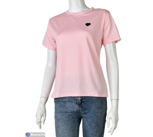 Футболка жіноча на літо (8 шт. р.сетка M-2XL) рожевий  "Mirella"