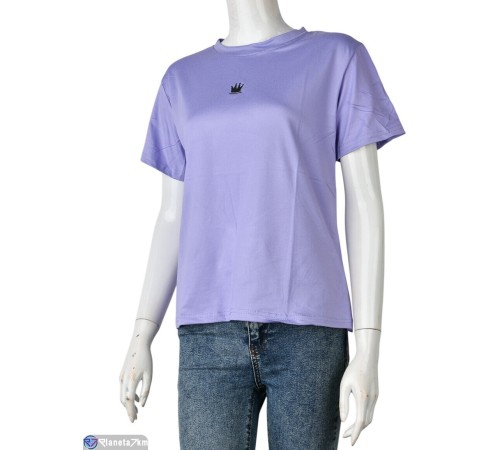 Футболка жіноча на літо (8 шт. р.сетка M-2XL) фіолетовий  "Mirella"