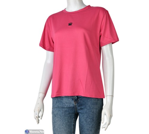 Футболка жіноча на літо (8 шт. р.сетка M-2XL) рожевий  "Mirella"