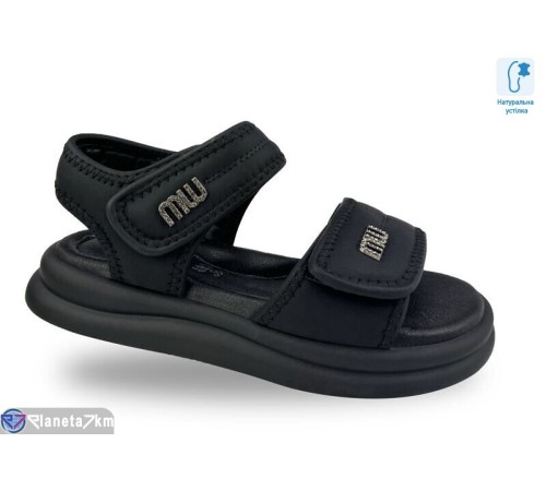 Дитячі босоніжки на літо (8 пар р.30-37) чорний  "STRONGO"