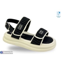 Дитячі босоніжки на літо (8 пар р.30-37) чорний  "STRONGO"