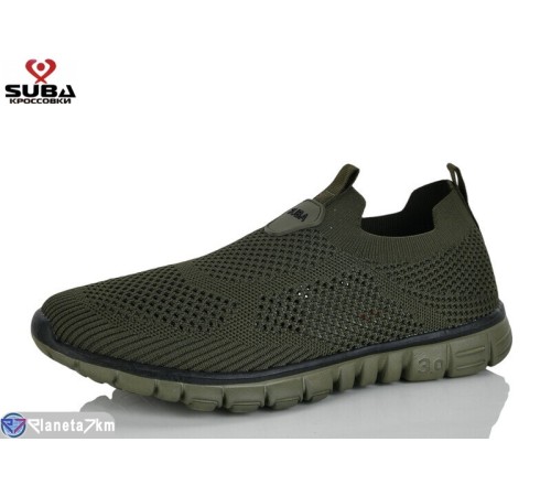Кросівки чоловічі на літо (8 пар р.41-46) зелений  "SUBA"