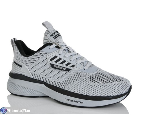 Кросівки чоловічі на літо (8 пар р.41-46) сірий  "Bocelli"