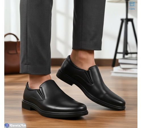 Туфлі чоловічі на весну/осінь (8 пар р.39-44) чорний  "KULIBABA"