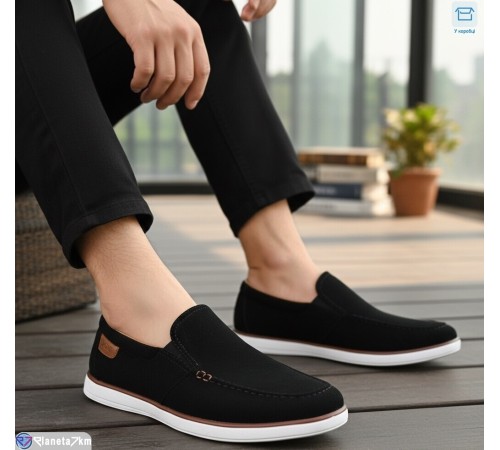Туфлі чоловічі на весну/осінь (8 пар р.40-45) чорний  "KULIBABA"