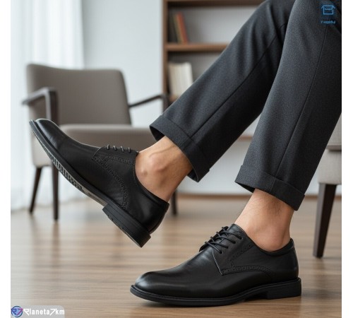 Туфлі чоловічі на весну/осінь (8 пар р.39-44) чорний  "KULIBABA"