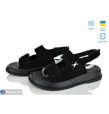 Босоніжки жіночі на літо (6 пар р.36-40) чорний  "Linda"