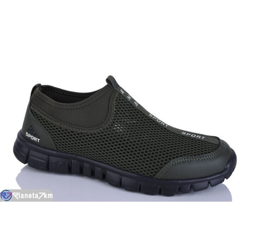 Кросівки чоловічі на літо (8 пар р.41-46) зелений  "Normashoes"