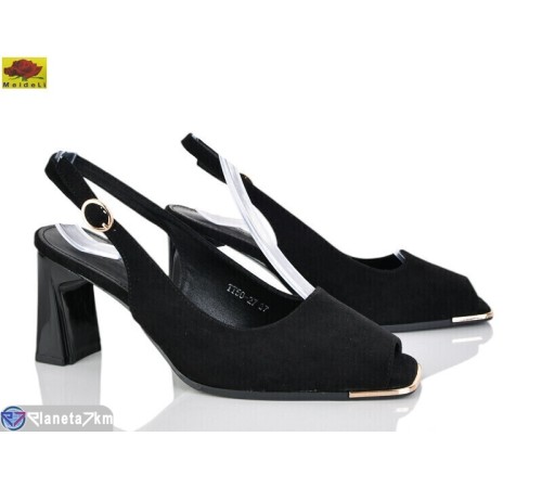 Босоніжки жіночі на літо (6 пар р.36-40) чорний  "Mei De Li"