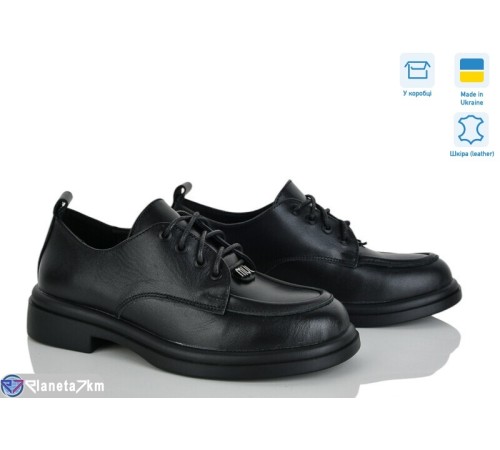 Туфлі жіночі на весну/осінь (6 пар р.36-40) чорний  "Linda"