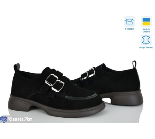 Туфлі жіночі на весну/осінь (6 пар р.36-40) чорний  "Linda"