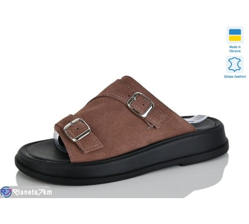 Шлепки жіночі на літо (6 пар р.36-40) коричневий  "Marmilad"