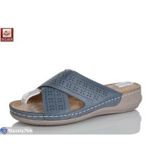 Шлепки жіночі на літо (8 пар р.36-41) синій  "WSMR"