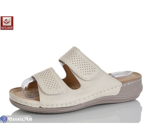 Шлепки жіночі на літо (8 пар р.37-42) бежевий  "WSMR"