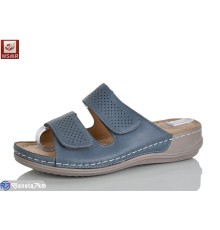 Шлепки жіночі на літо (8 пар р.37-42) синій  "WSMR"