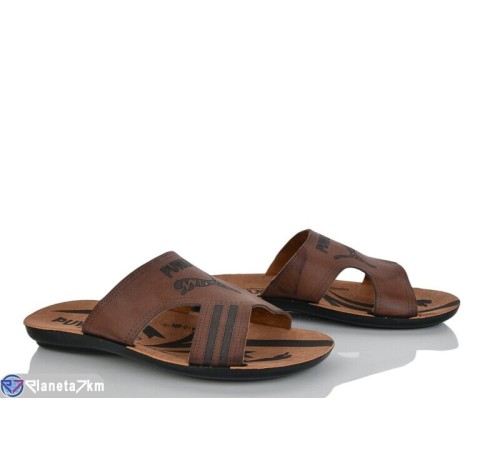 Шлепки дитячі на літо (6 пар р.35-39) коричневий  "MAXS"