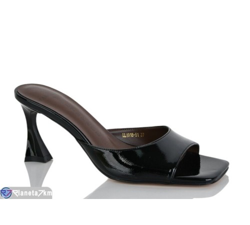 Шлепки жіночі на літо (6 пар р.36-40) чорний  "TETRAST"