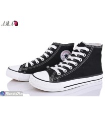 Кеди жіночі на весну/осінь (10 пар р.36-41) чорний  "Aba"