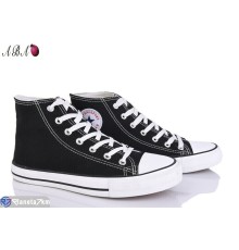 Кеди на весну/осінь (10 пар р.38-43) чорний  "Aba"