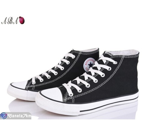 Кеди чоловічі на весну/осінь (10 пар р.40-45) чорний  "Aba"