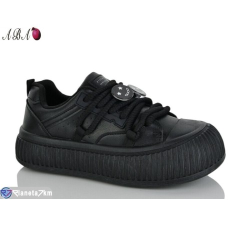 Кросівки жіночі на весну/осінь (6 пар р.36-40) чорний  "Aba"