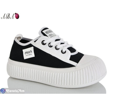 Кросівки жіночі на весну/осінь (6 пар р.36-40) чорний  "Aba"