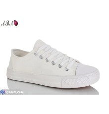 Кеди жіночі на весну/осінь (10 пар р.36-40) білий  "Aba"