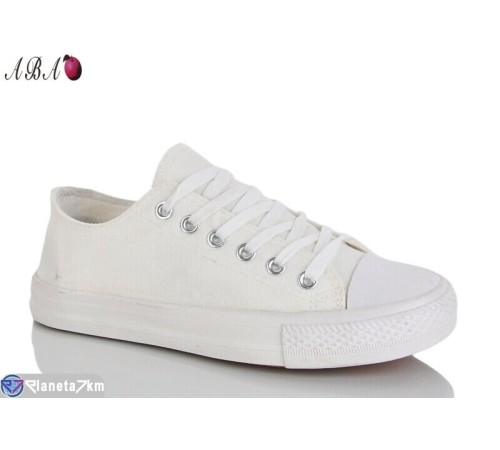 Кеди жіночі на весну/осінь (10 пар р.36-40) білий  "Aba"
