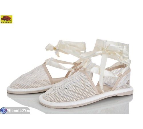 Босоніжки жіночі на літо (8 пар р.36-41) бежевий  "Mei De Li"